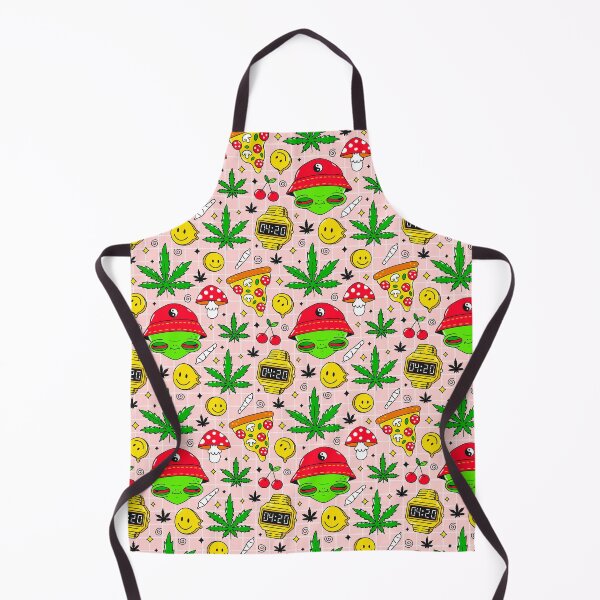 Item preview, Cannabis Marijuana 4:20 Pizza Smile Pattern designed and sold by HorsesForLife15.