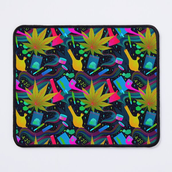 Item preview, Cannabis Marijuana Psychelic Bong Pattern designed and sold by HorsesForLife15.