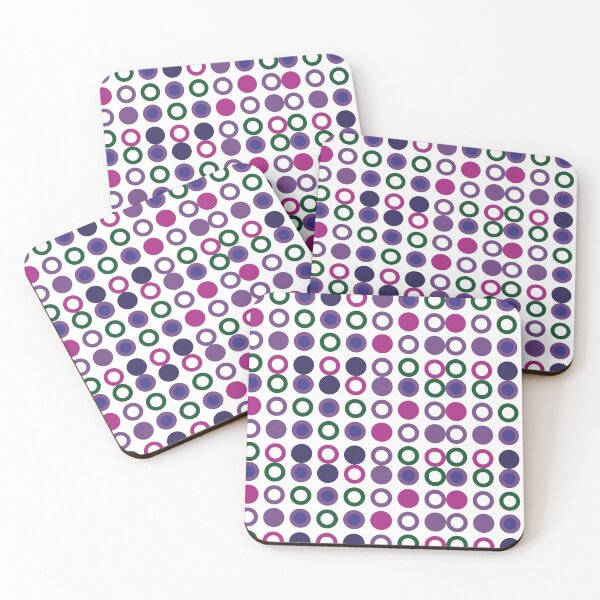 Item preview, cup of coffee - Colorful circles design on travel mugs designed and sold by Butterfly  Effect.