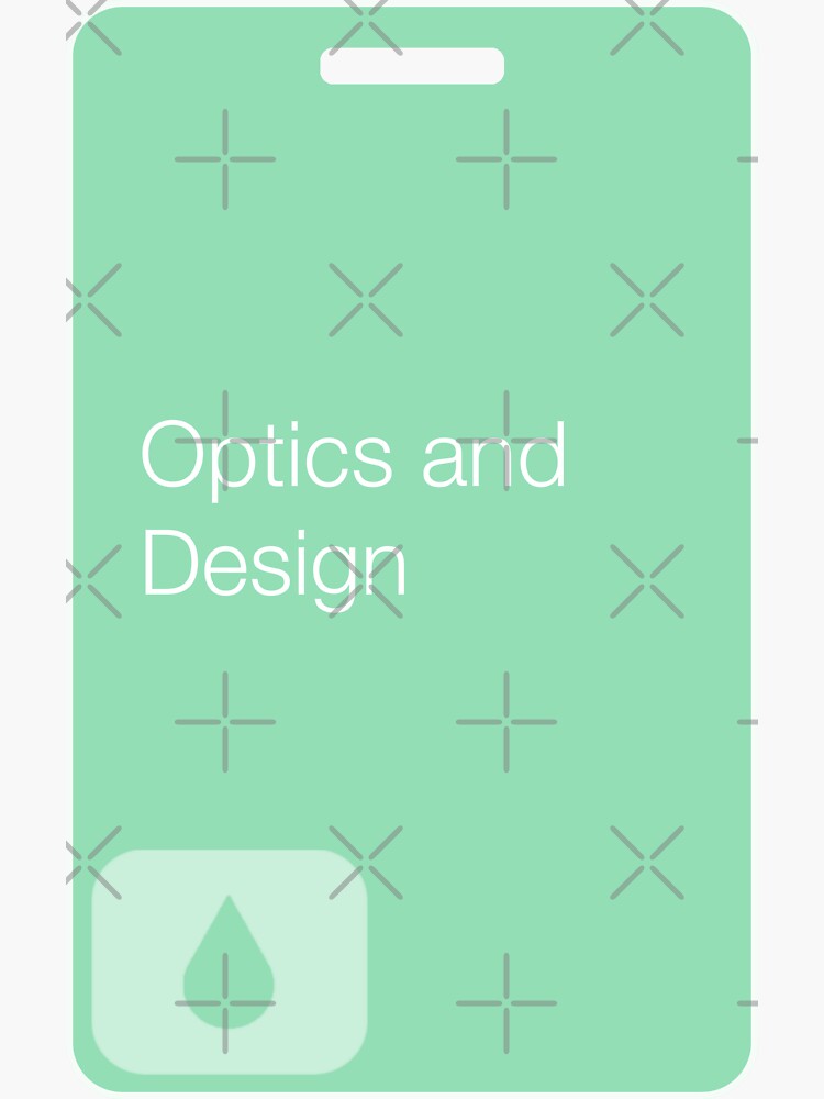 "Severance optics and design keycard with text" Sticker for Sale by