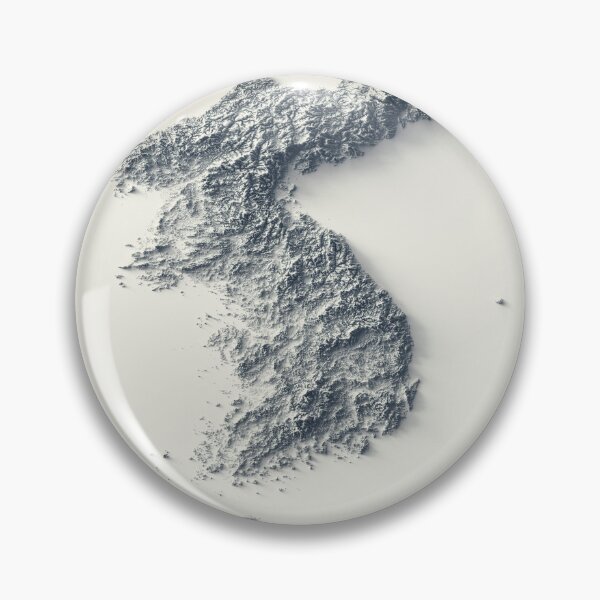 Item preview, North and South Koreas Relief Map 3D digitally-rendered designed and sold by ThinkAboutMaps.