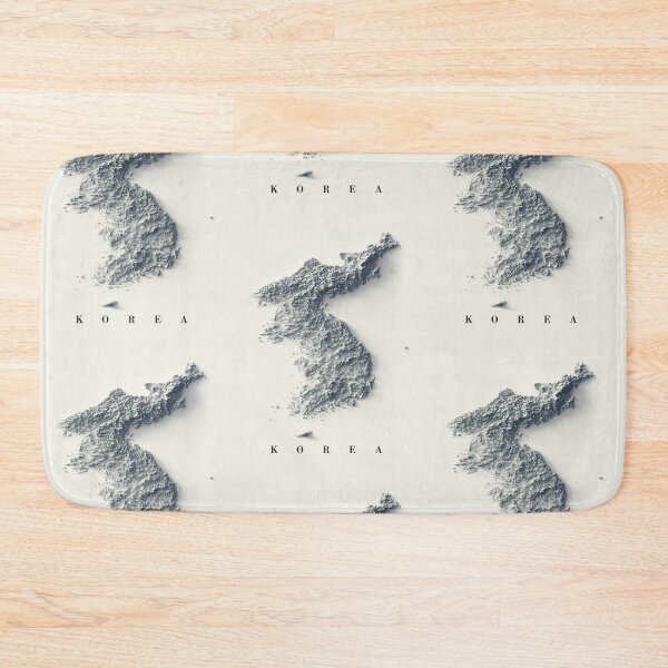 Item preview, North and South Koreas Relief Map 3D digitally-rendered designed and sold by ThinkAboutMaps.