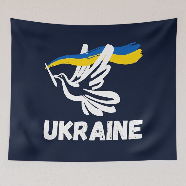 Item preview, Peace Dove with Ukraine Flag designed and sold by K-icon.
