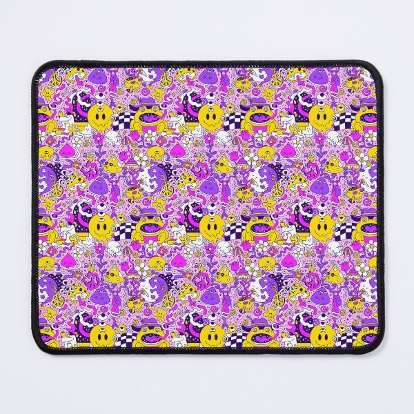 Item preview, Cannabis Marijuana Smile Psychelic Hippie Pattern designed and sold by HorsesForLife15.