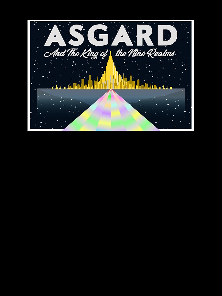Thumbnail 7 of 7, Oversized T-Shirt, Asgard Postcard designed and sold by Rockys-Randoms.