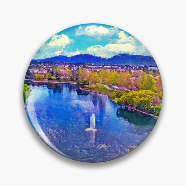Artikelvorschau, Harveston Lake und Temecula, Kalifornien - digitale Malerei entworfen und verkauft von NickoPrints.