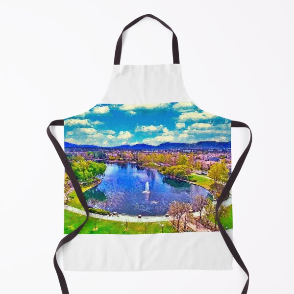 Item preview, Harveston Lake and Temecula, California - digital painting designed and sold by NickoPrints.