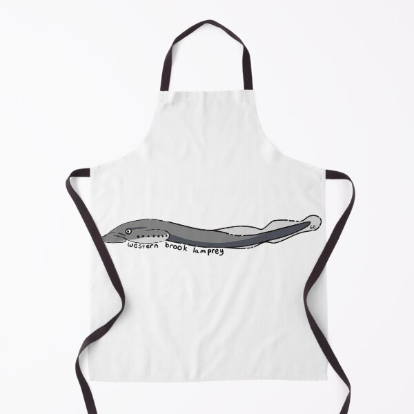 Item preview, western brook lamprey drawing designed and sold by Gabbie Byers.