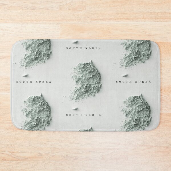 Item preview, South Korea Relief Map 3D digitally-rendered designed and sold by ThinkAboutMaps.