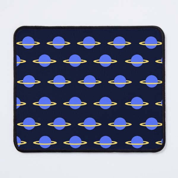 Item preview, Blue and yellow planets pattern designed and sold by Thegentleshop.
