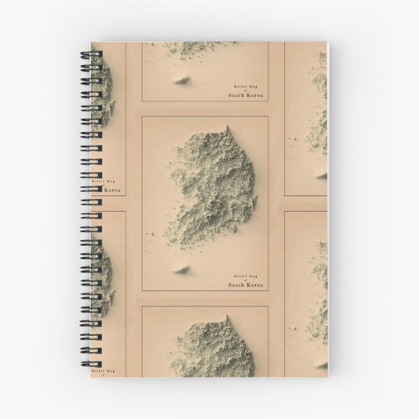 Item preview, South Korea Relief Map 3D digitally-rendered designed and sold by ThinkAboutMaps.