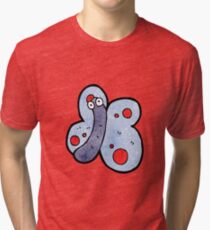 cartoon funny butterfly Tri-blend T-Shirt
