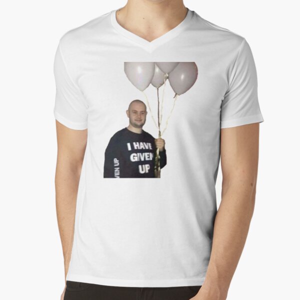 Ich habe aufgegeben T-Shirt mit V-Ausschnitt