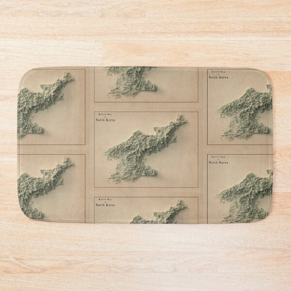 Item preview, North Korea Relief Map 3D digitally-rendered designed and sold by ThinkAboutMaps.