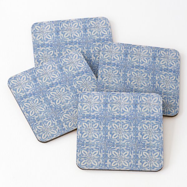 Item preview, Portuguese Tiles Vintage Azulejos Blue White Pattern designed and sold by idovedesign.