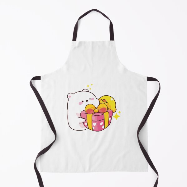 Item preview, Cute white bear with gift designed and sold by ReydaDesign.