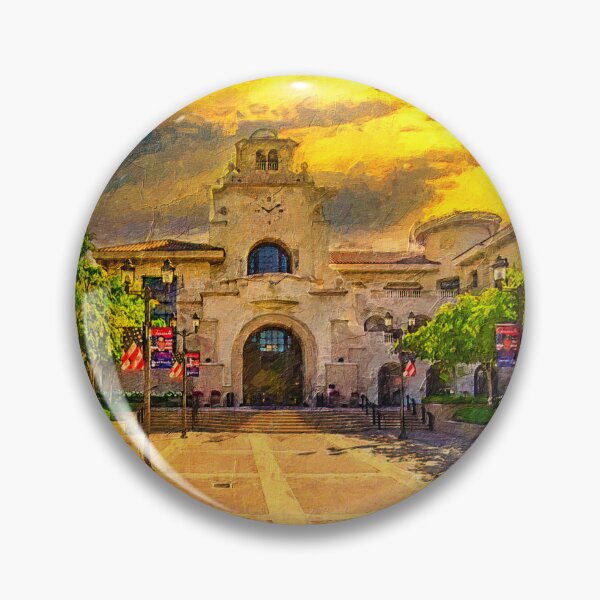 Item preview, Temecula City Hall in the morning - digital painting designed and sold by NickoPrints.