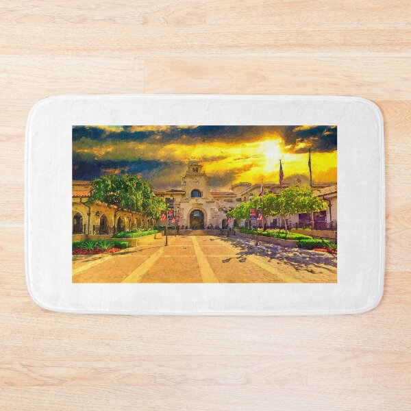 Item preview, Temecula City Hall in the morning - digital painting designed and sold by NickoPrints.