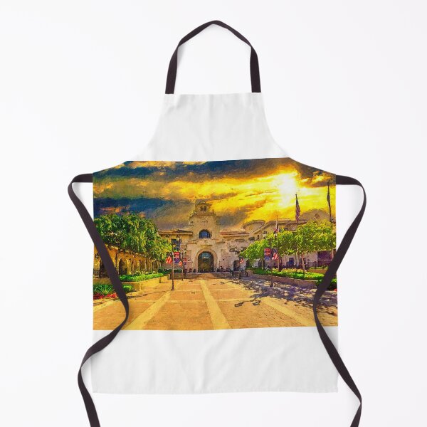 Item preview, Temecula City Hall in the morning - digital painting designed and sold by NickoPrints.