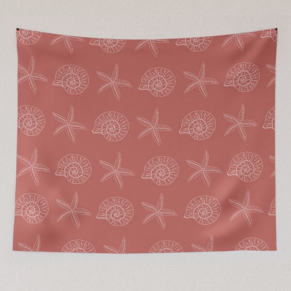 Item preview, Starfish and shell pattern designed and sold by Thegentleshop.