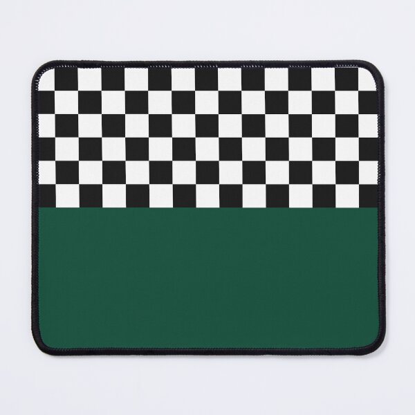 Item preview, Classic Black and White Chess Board Half Green Pattern designed and sold by SoccaTamam.
