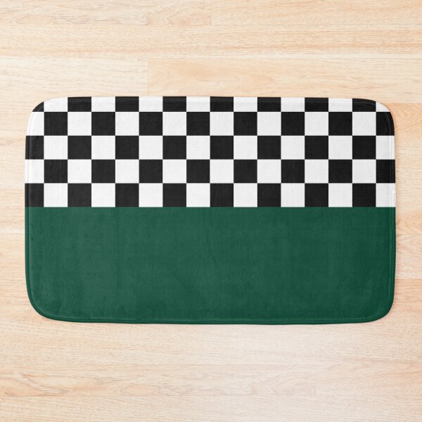 Item preview, Classic Black and White Chess Board Half Green Pattern designed and sold by SoccaTamam.