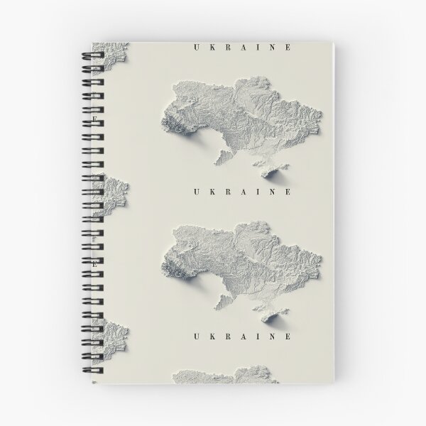 Item preview, Ukraine Relief Map 3D digitally-rendered designed and sold by ThinkAboutMaps.