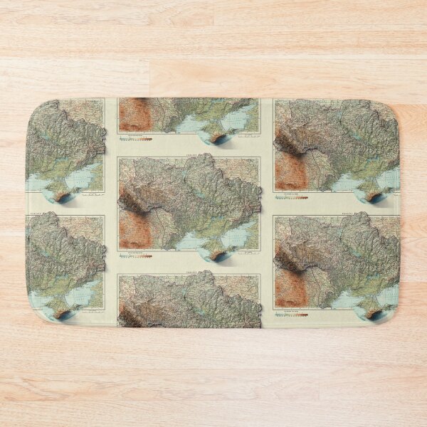 Item preview, 1967 Ukraine Relief Map 3D digitally-rendered designed and sold by ThinkAboutMaps.
