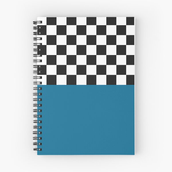 Item preview, Classic Black and White Chess Board Half Blue Pattern designed and sold by SoccaTamam.