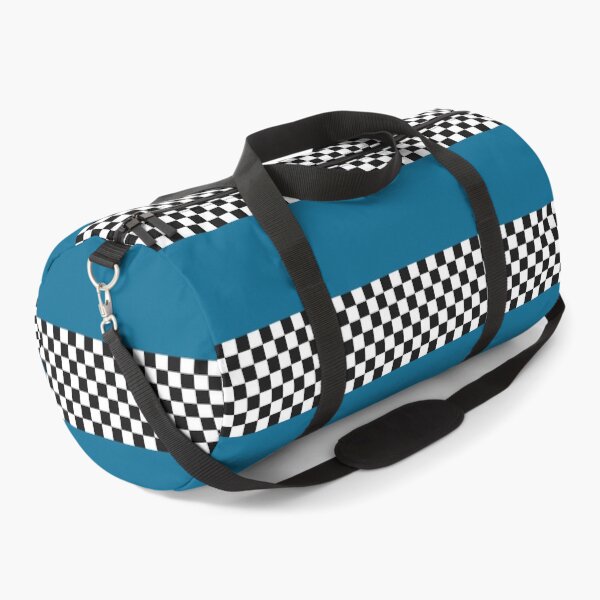 Item preview, Classic Black and White Chess Board Half Blue Pattern designed and sold by SoccaTamam.