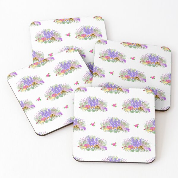 Item preview, English Garden Flower Beds designed and sold by MarcyBrennanArt.