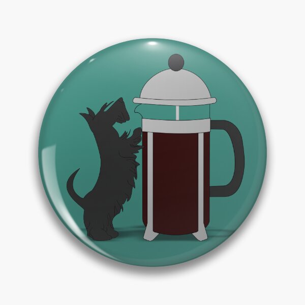 Artikelvorschau, Scottish Terrier und French Press entworfen und verkauft von demonkourai.