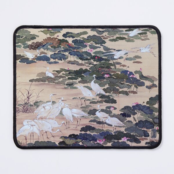Item preview, Egrets in a Lotus Pond (Restored Japanese Artwork) designed and sold by PromoteProgress.
