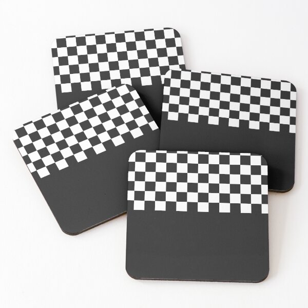 Item preview, Classic Black and White Chess Board Half Black Pattern designed and sold by SoccaTamam.
