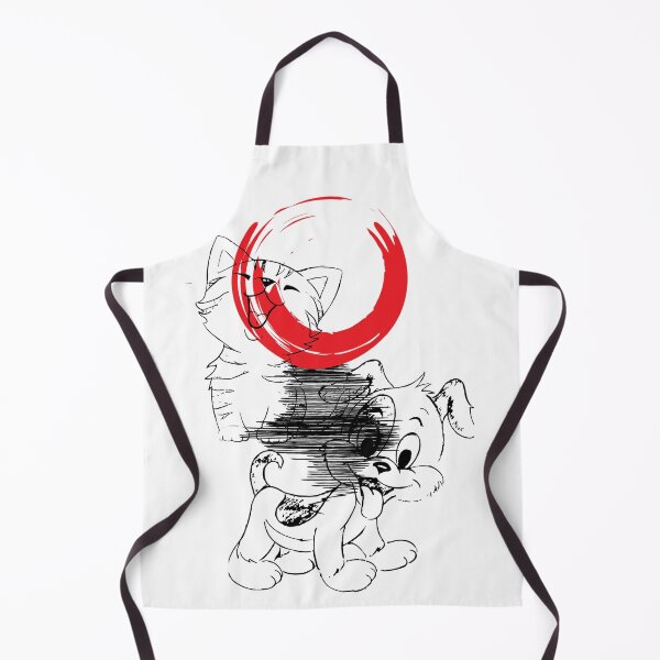 Item preview, Cat and dog under the red moon over the water designed and sold by Scopestor.