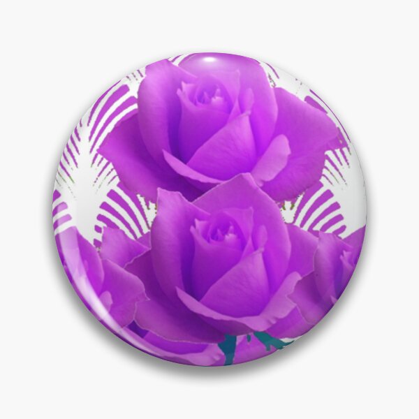 Item preview, ROMANTIC AMETHYST PURPLE ART DECO ROSE PATTERN ART   designed and sold by sharlesart.