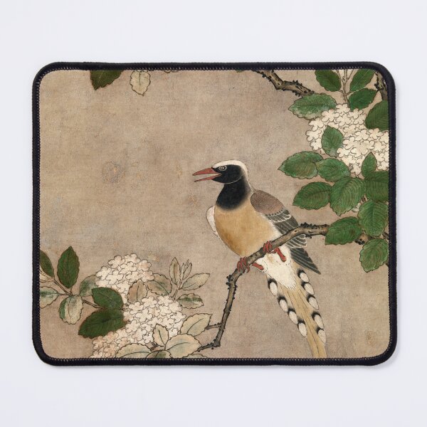 Item preview, Magpie on Viburnum Branch (Restored Japanese Artwork) designed and sold by PromoteProgress.
