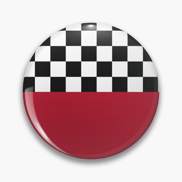 Item preview, Classic Black and White Chess Board Half Red Pattern designed and sold by SoccaTamam.