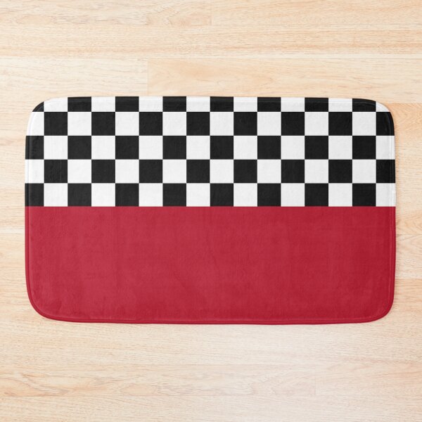 Item preview, Classic Black and White Chess Board Half Red Pattern designed and sold by SoccaTamam.