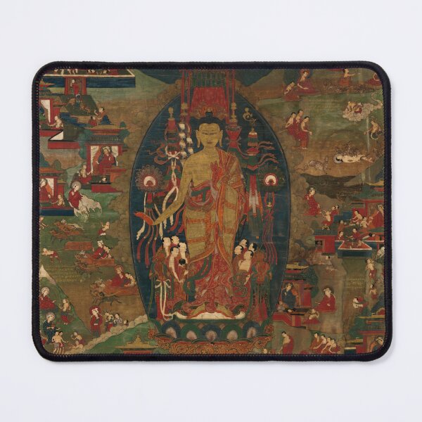 Item preview, Buddha Sakyamuni and Scenes of His Previous Lives (Jataka Tales) (Restored Tibetan Artwork) designed and sold by PromoteProgress.