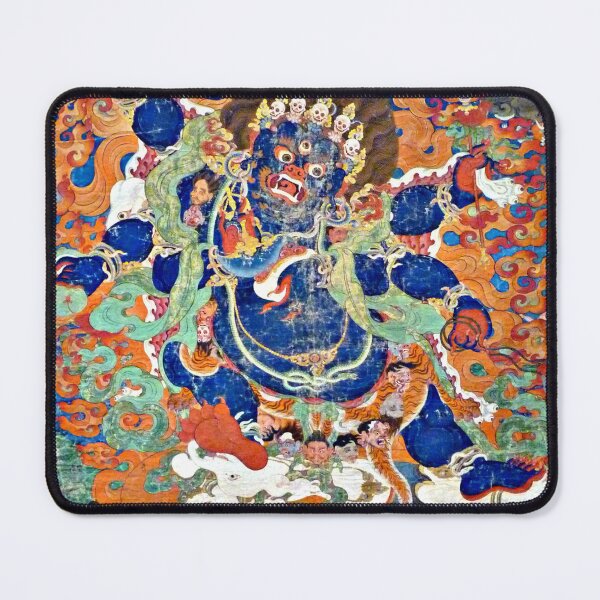 Item preview, Buddhist Painting, Six-Armed Mahakala (Restored Tibetan Artwork) designed and sold by PromoteProgress.
