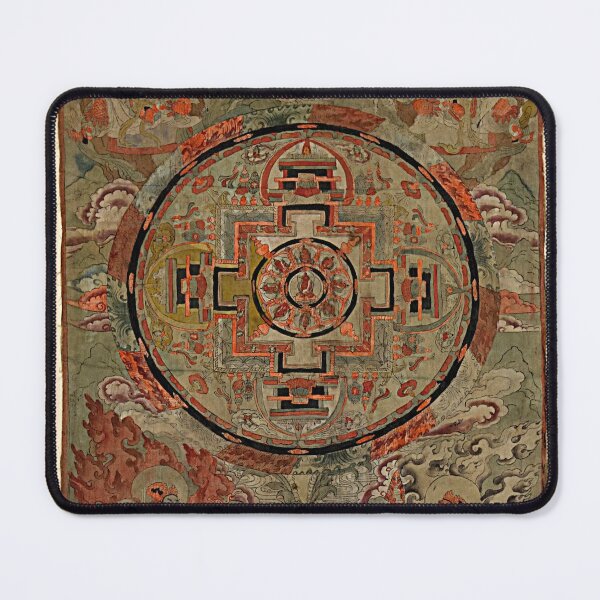 Item preview, Buddha Surrounded By Bodhisattvas (Restored Tibetan Artwork) designed and sold by PromoteProgress.