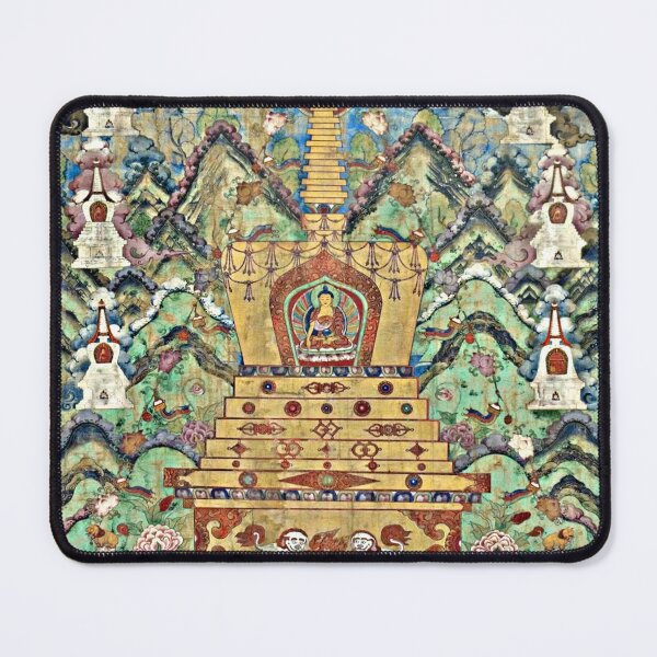 Item preview, Buddha Within a Stupa (Restored Tibetan Artwork) designed and sold by PromoteProgress.