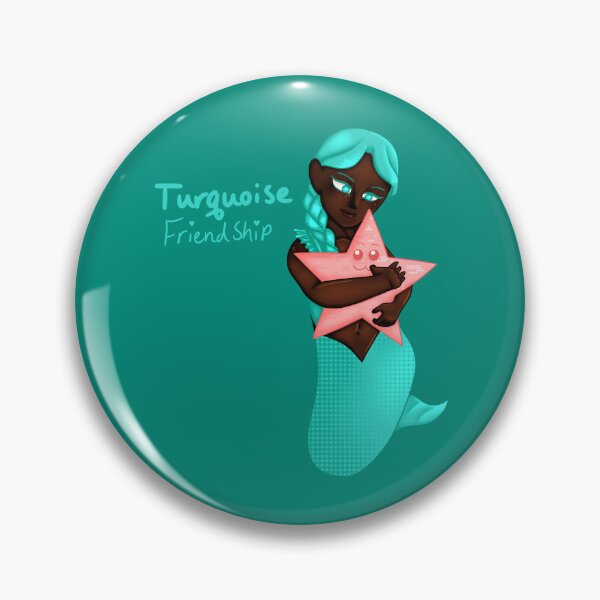 Item preview, Turquoise Birthstone Mermaid designed and sold by pitrii-Petra.