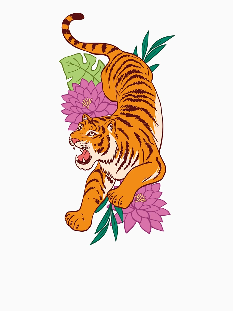 Imagen 6 de 6, Sudadera con capucha con la obra Tigre, diseñada y vendida por ReydaDesign.