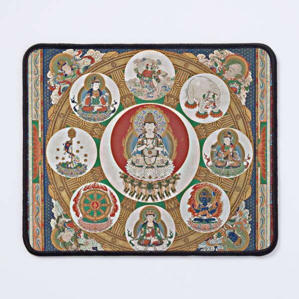 Item preview, Mandala of the One-Syllable Golden Wheel (Restored Japanese Artwork) designed and sold by PromoteProgress.