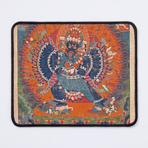 Item preview, Vajrabhairava with His Consort Vajravetali (Restored Tibetan Artwork) designed and sold by PromoteProgress.