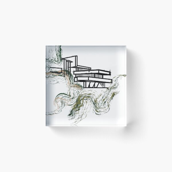 Item preview, Abstract Falling Water designed and sold by ArchiEnabled.