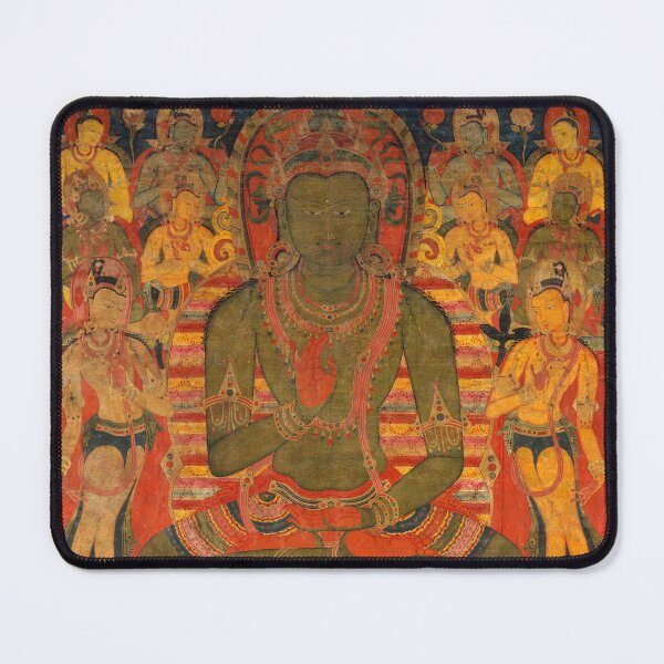 Item preview, Amoghasiddhi, the Buddha of the Northern Pure Land (Restored Tibetan Artwork) designed and sold by PromoteProgress.