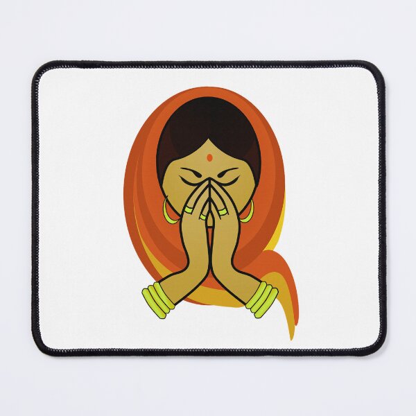 Item preview, Desi Lady Namaskar, Indian Women Power Essential T-Shirt designed and sold by Uday24.